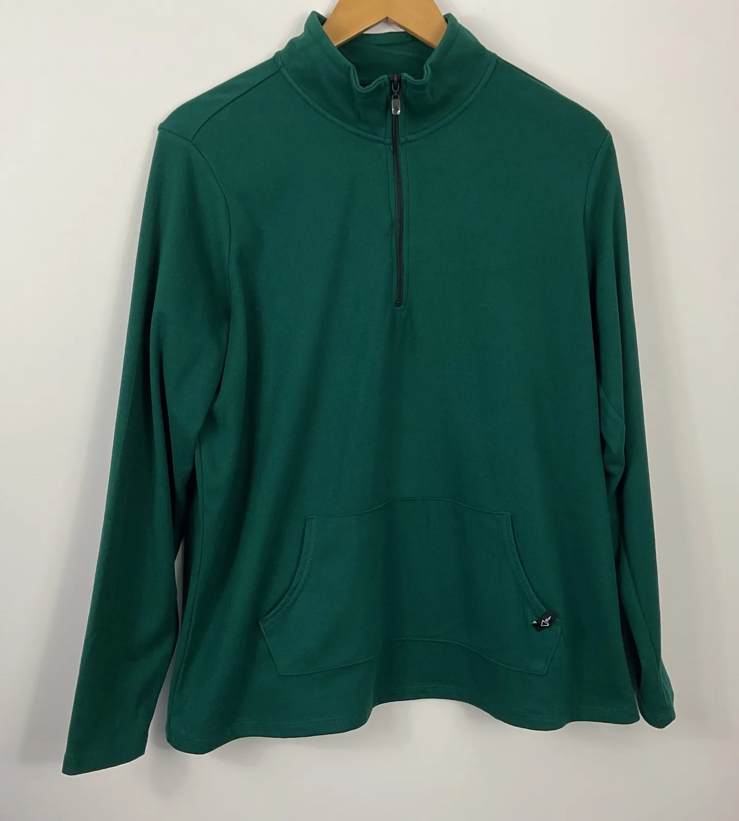 Happy Camper by Torrid Women's Green Micro Fleece Pullover Sweatshirt Size 0 Size L - Image 1