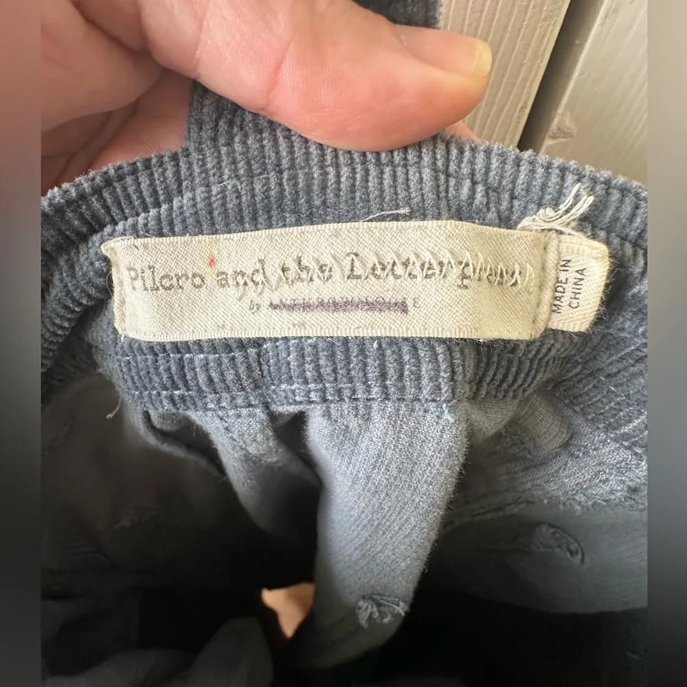 Pilcro And The Letterpress Overalls Womens 28 PetiteCorduroy Flared Bottoms Blue - Image 6