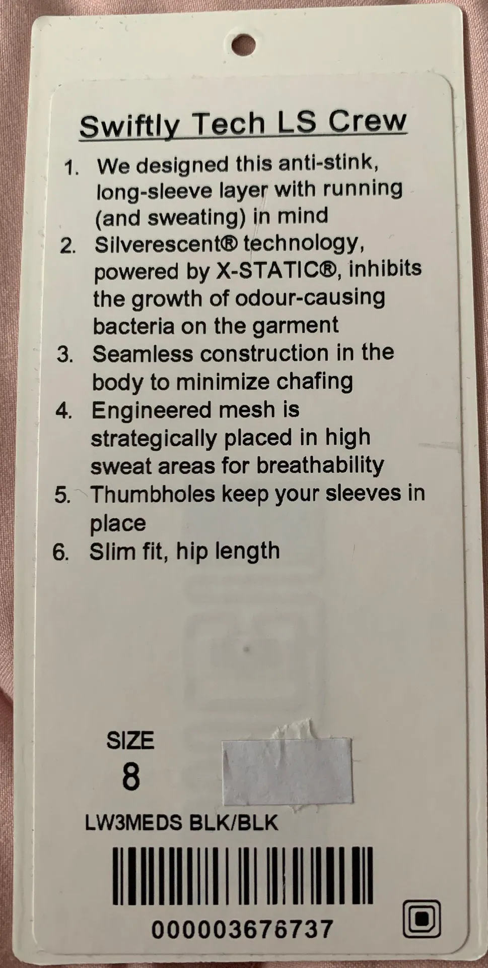 Lululemon Swiftly Tech Slong Sleeve Crew - Image 5