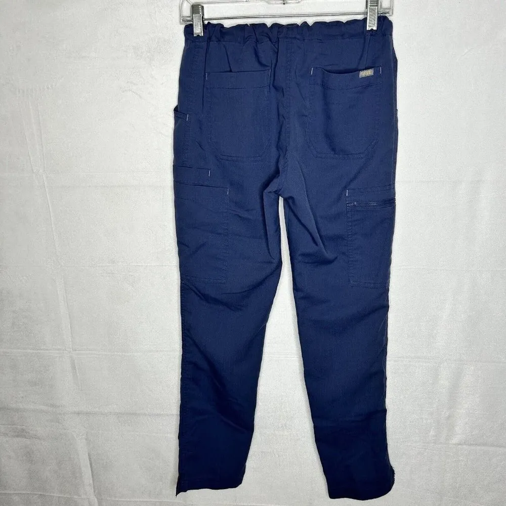 Figs Navy Blue Scrub Bottoms Straight Legs Women's Size XS (26x29) - Image 7