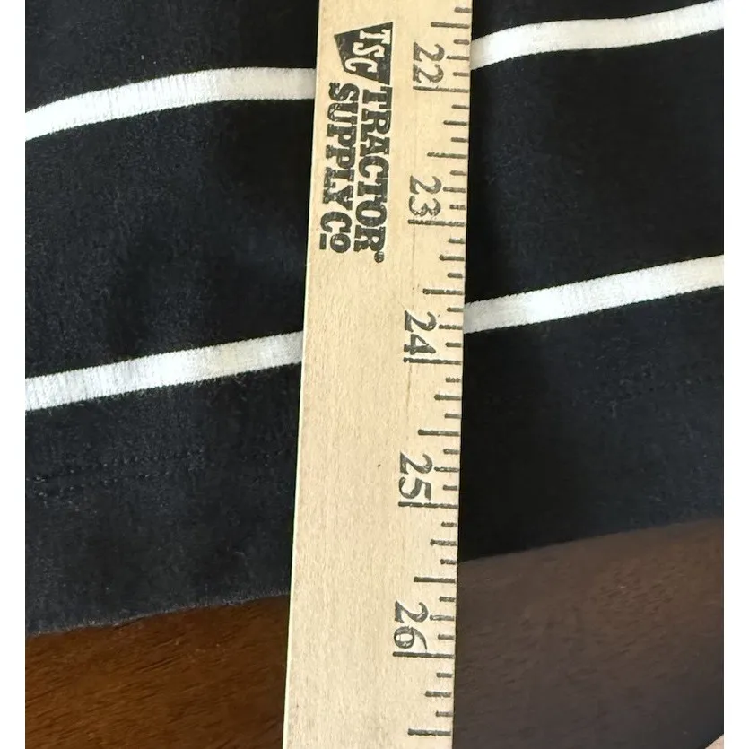 Chicos 3‎ US XL Womens Black Striped Blazer Jacket Button Up Top Career Preppy - Image 7