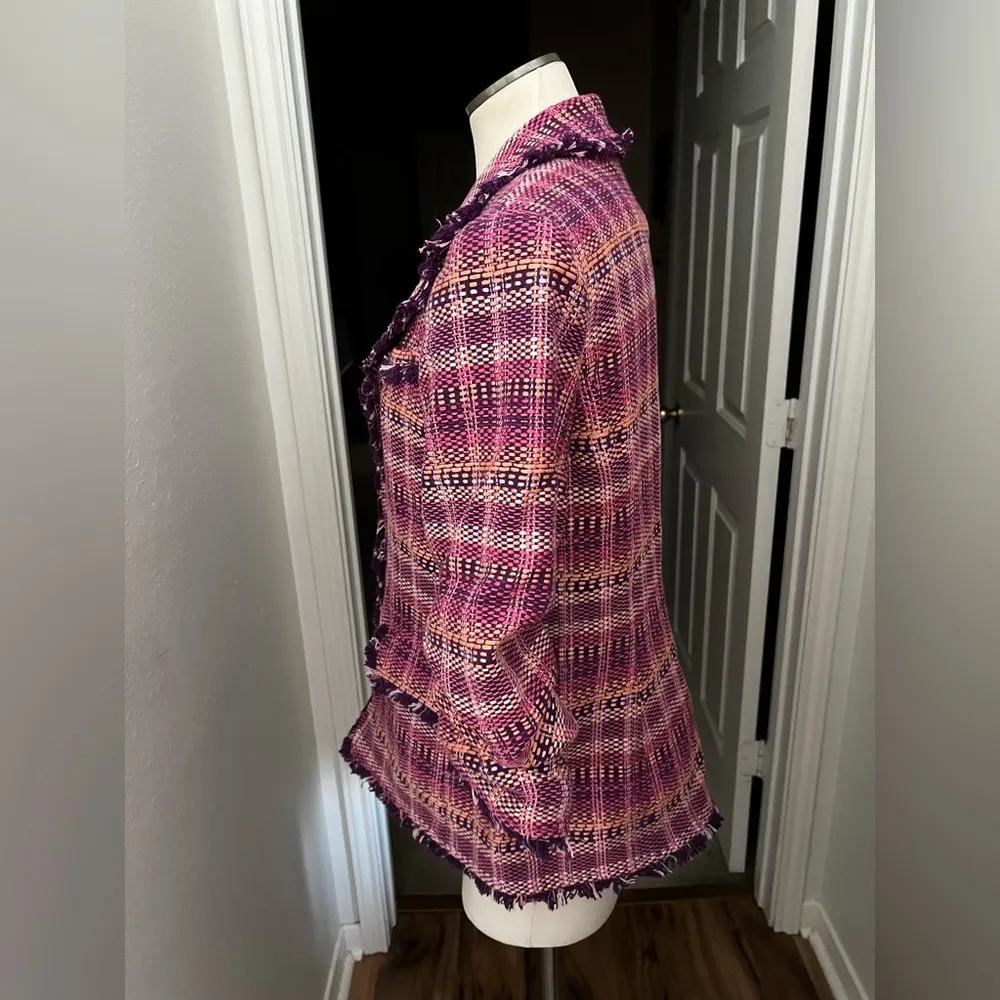 NWOT - Cinq A Sept Khloe Boxweave Tweed Blazer Size 8 - Image 3