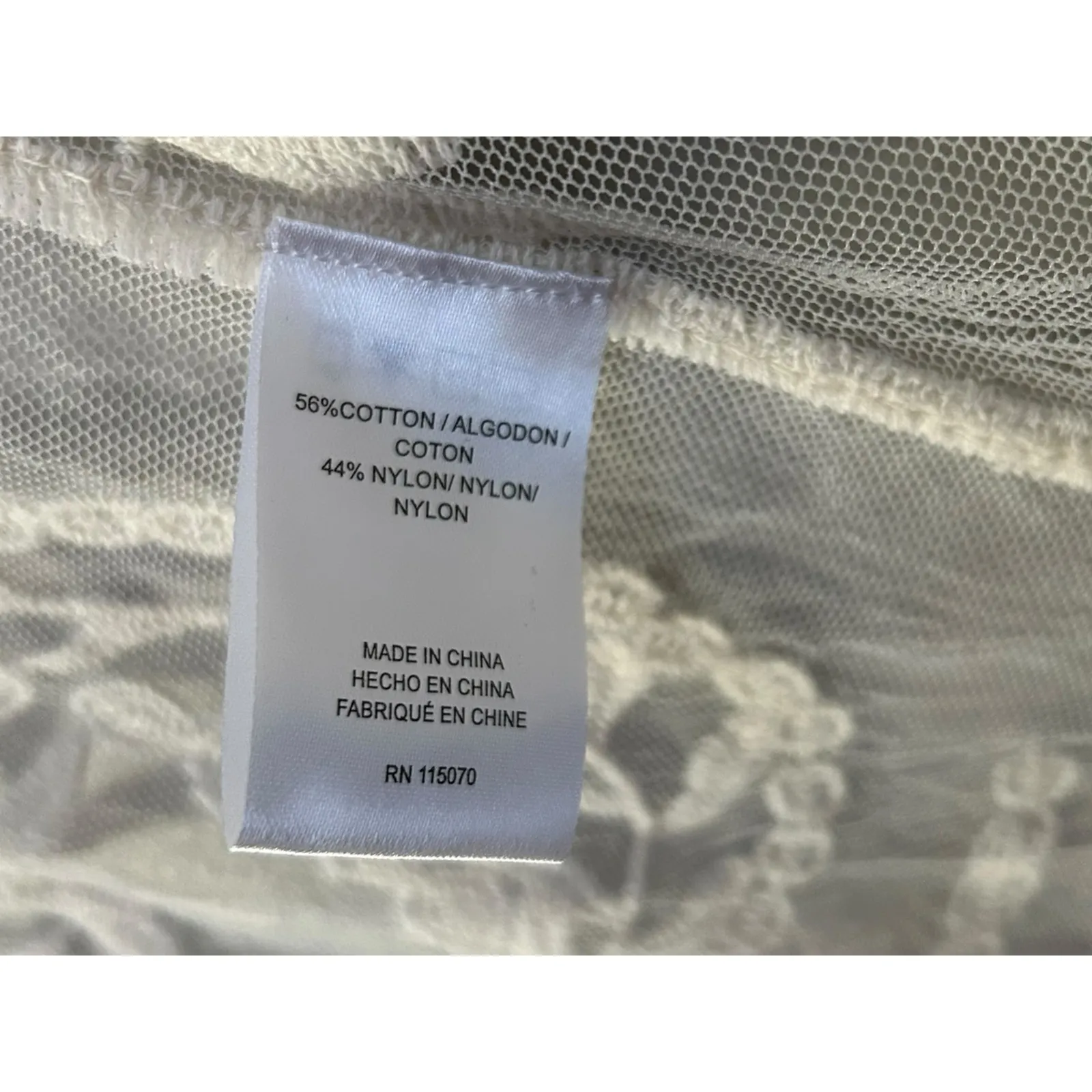 NWT Nina Leonard Womens XL Open Front Lace Floral Cardigan Duster Kimono Sweater - Image 6