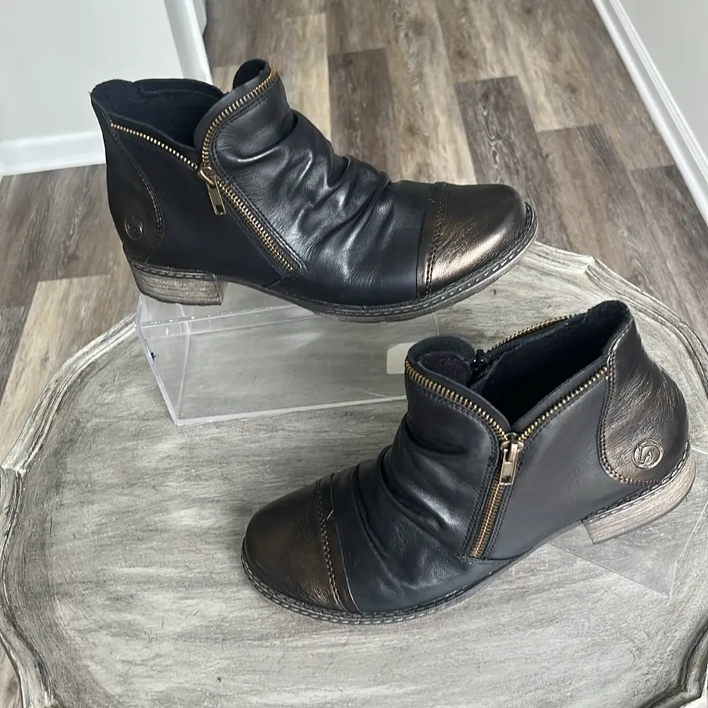 Remonte Chandra 80 Women's Leather Chelsea Ankle Boots size 8 Block Heel new Brown - Image 12