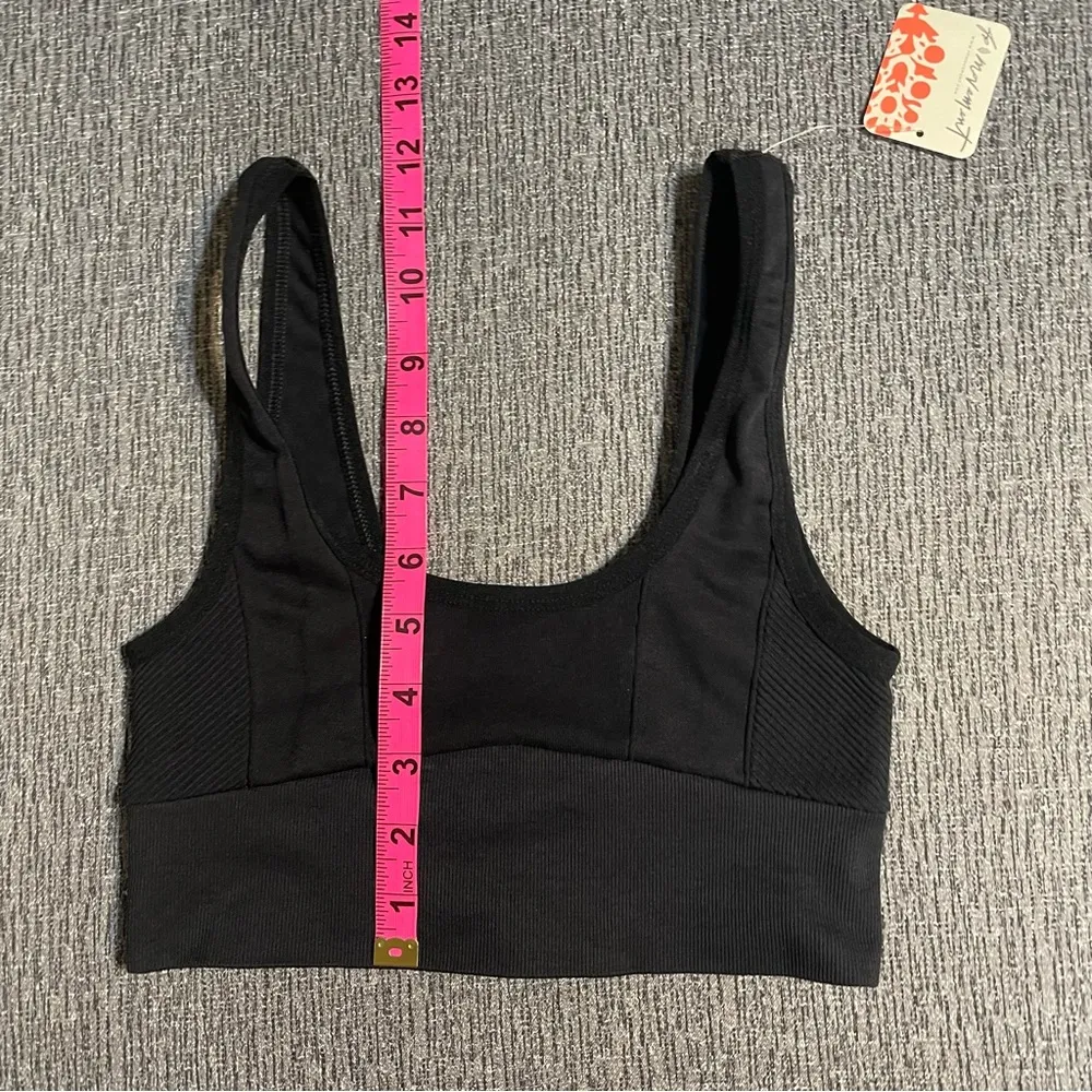 Free People Movement Free Throw Square Neck Bralette Black - Image 12