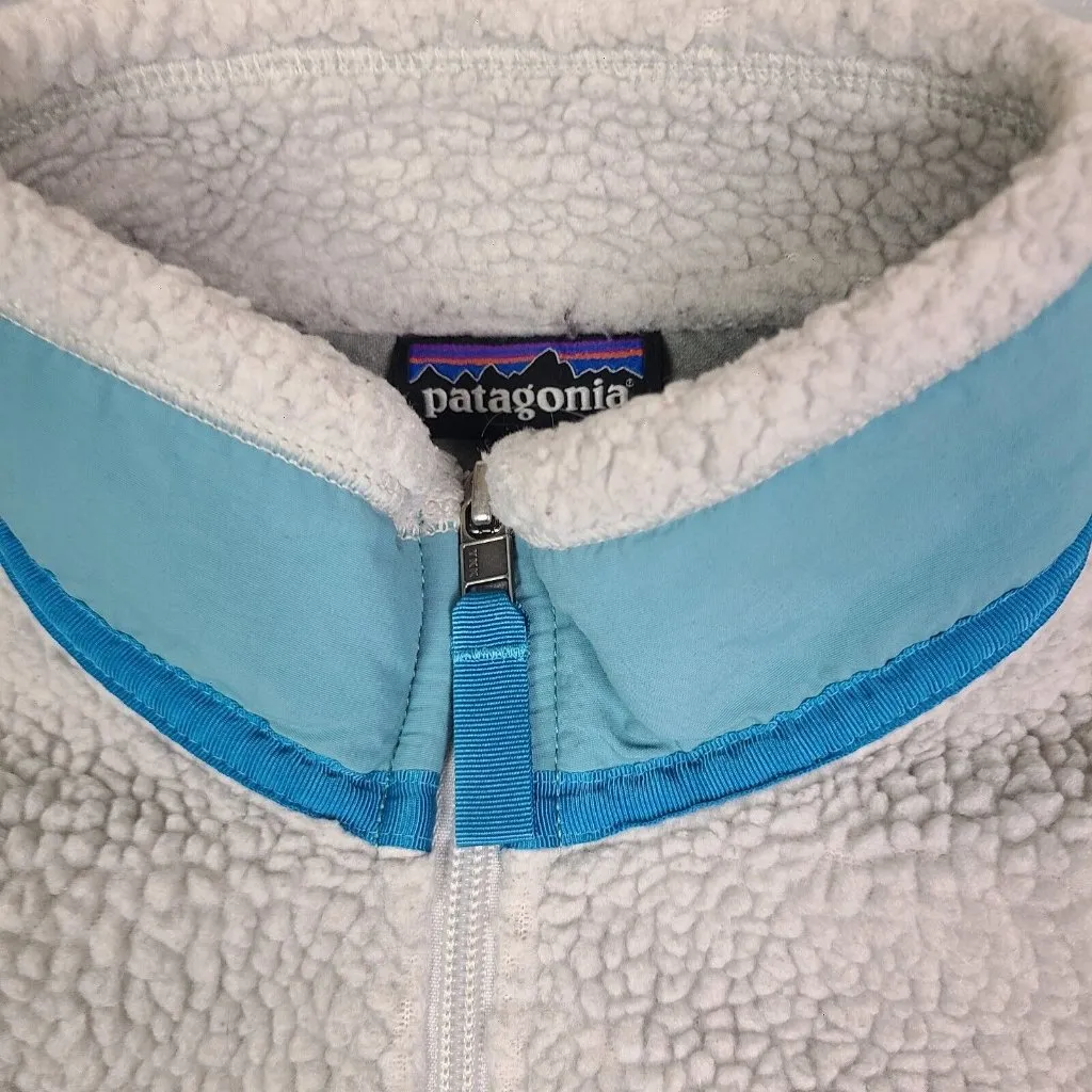 Rare VTG PATAGONIA Deep Pile Sherpa Fleece Full Zip Vest Jacket‎ 2000s Women’s M - Image 8