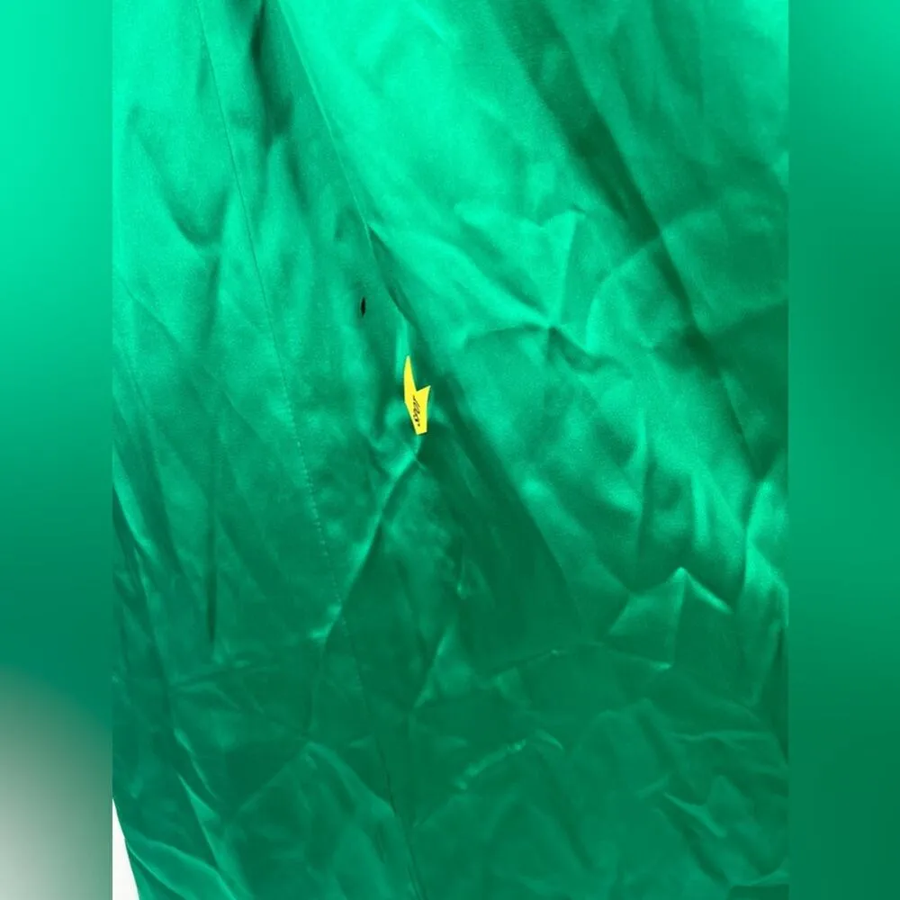 Bronx and Banco Camilla One Shoulder Belted Emerald Green Maxi Gown 6/M - Image 9