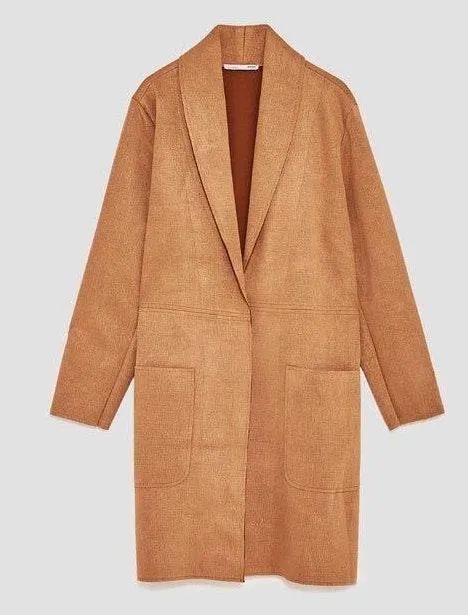 Faux Suede Caramel Jacket - Image 3