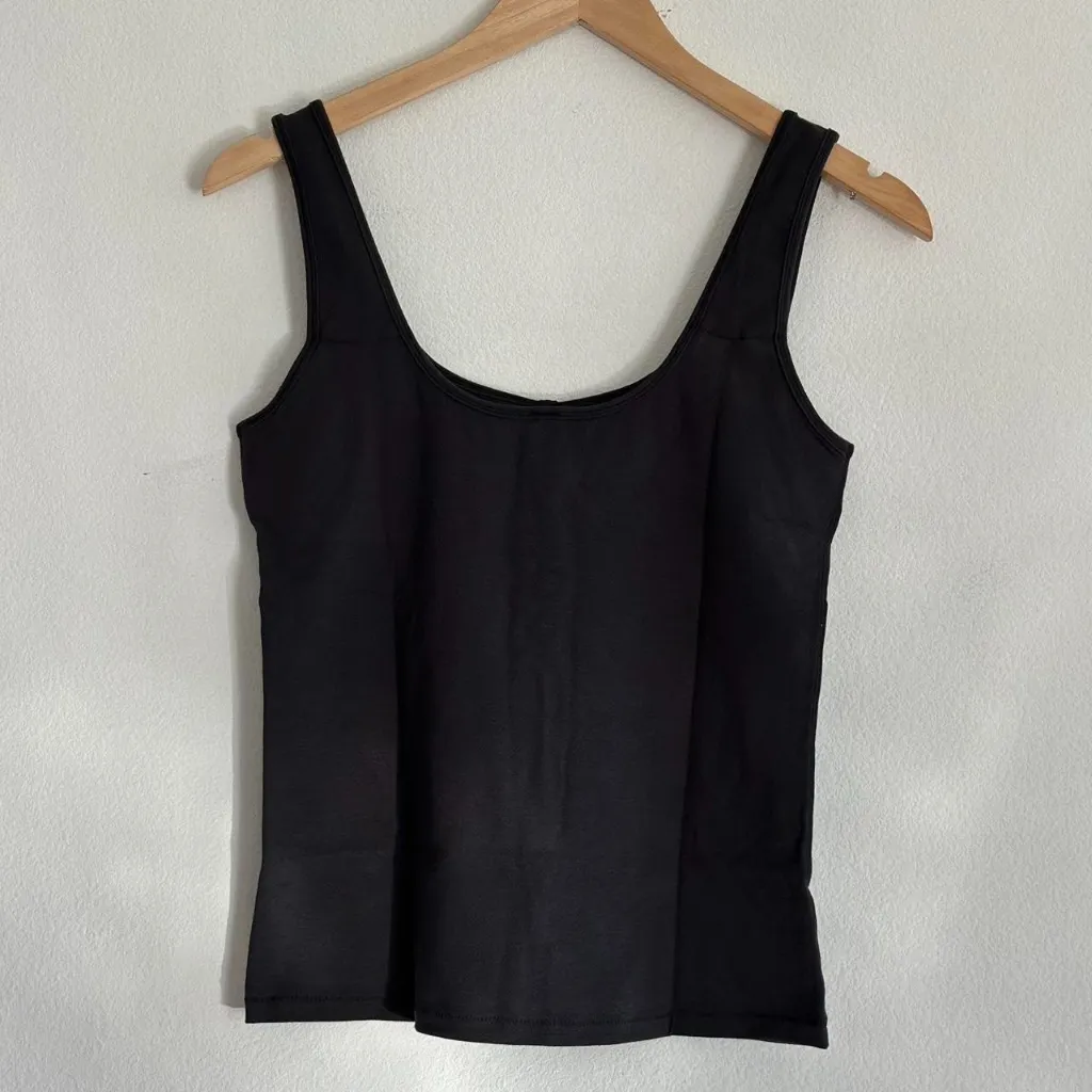 SKIMS  Cotton Jersey Tank in Soot, Size Large - Image 8