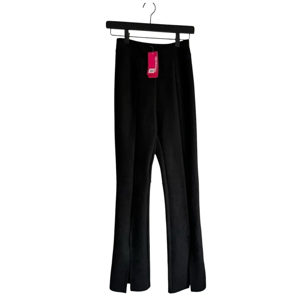 Commando  Faux‎ Suede Split Front XS Black Pant - Image 4
