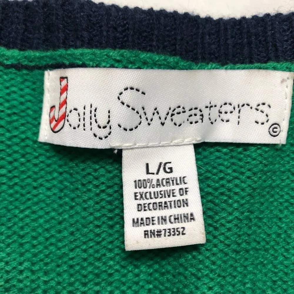 Unicorn Santa Ugly Christmas Sweater Size L - Image 7