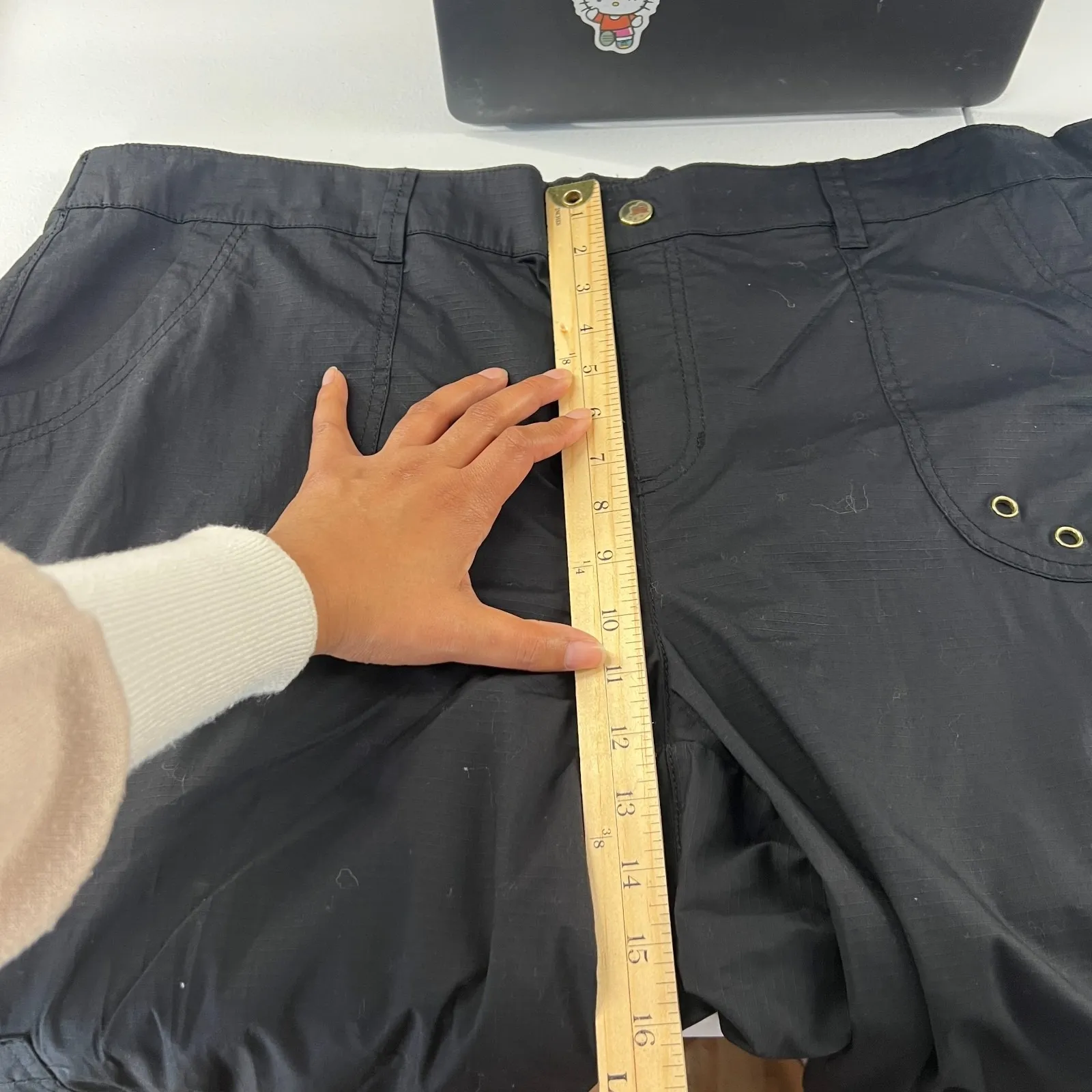 Rafaella Weekend Cropped Pants Womens 20W Black All Day Comfort Tapered Leg - Image 10