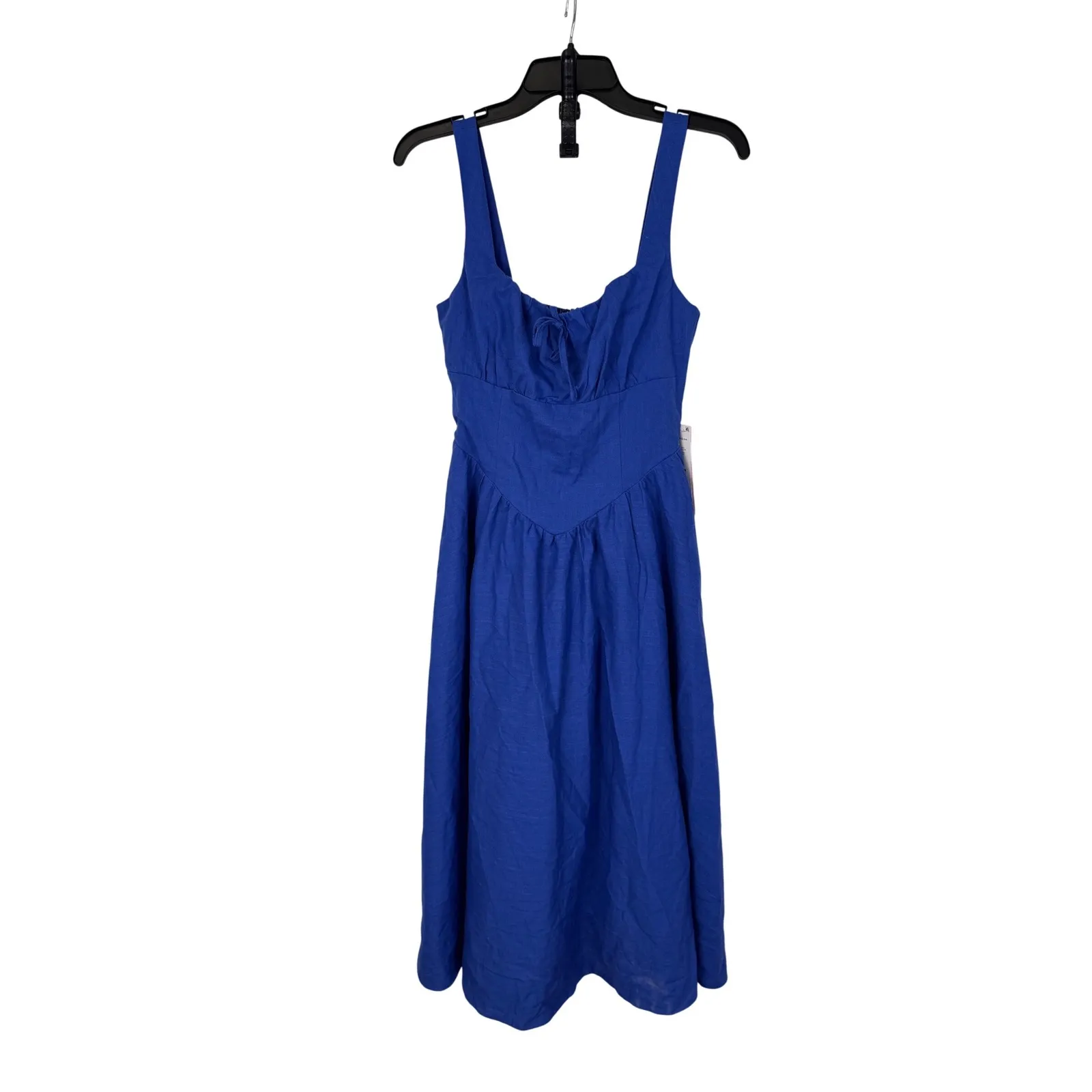 Aqua Women's Royal‎ Blue Rayon Blend Midi Dress - Casual Cocktail - Image 3