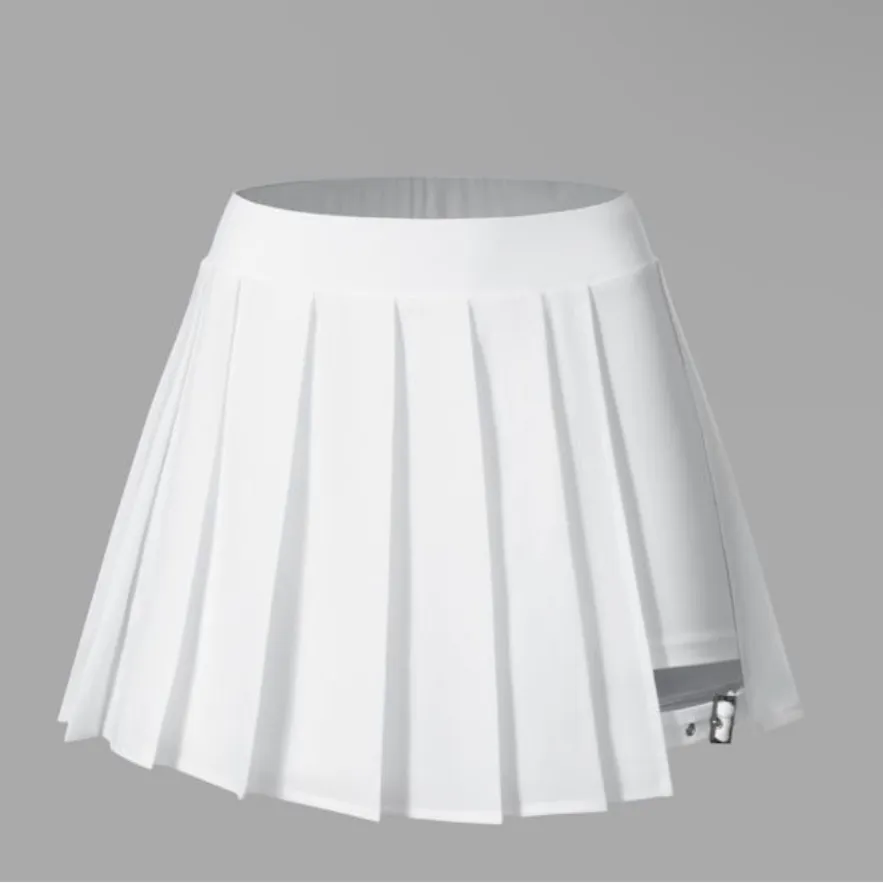 Breezeful™ High Waisted Pleated 2-in-1 Pocket Adjustable Buckle Micro Mini - Image 4