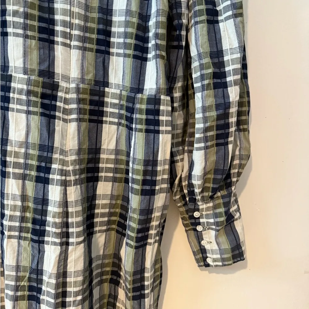 Veronica Beard Copelyn plaid cotton-blend shirt dress - Image 6