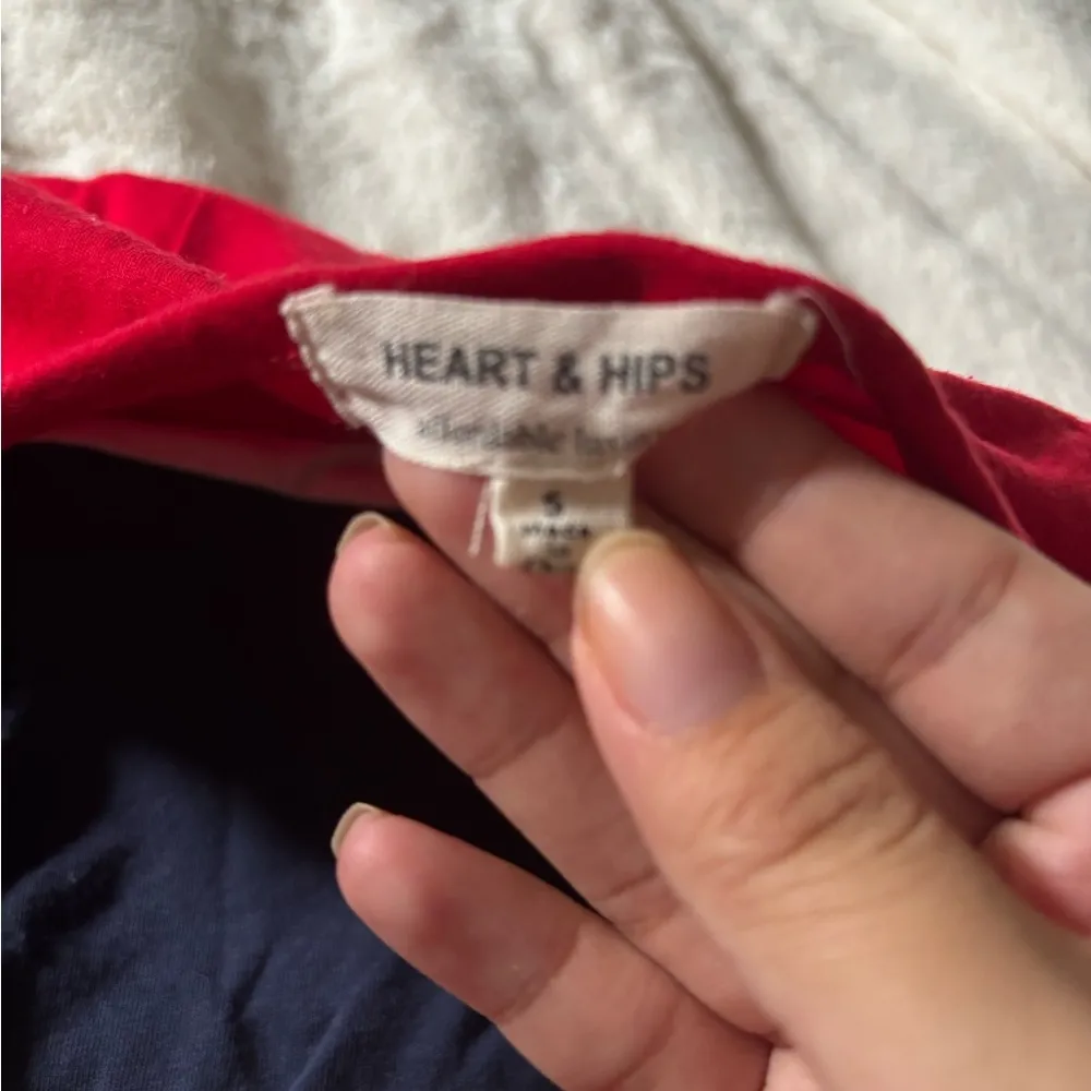 Heart Hips Red and Blue Crop Tops - Image 2