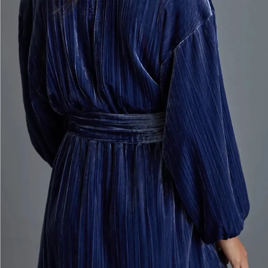 Sofia velvet wrap mini dress by Anthropologie - Image 2