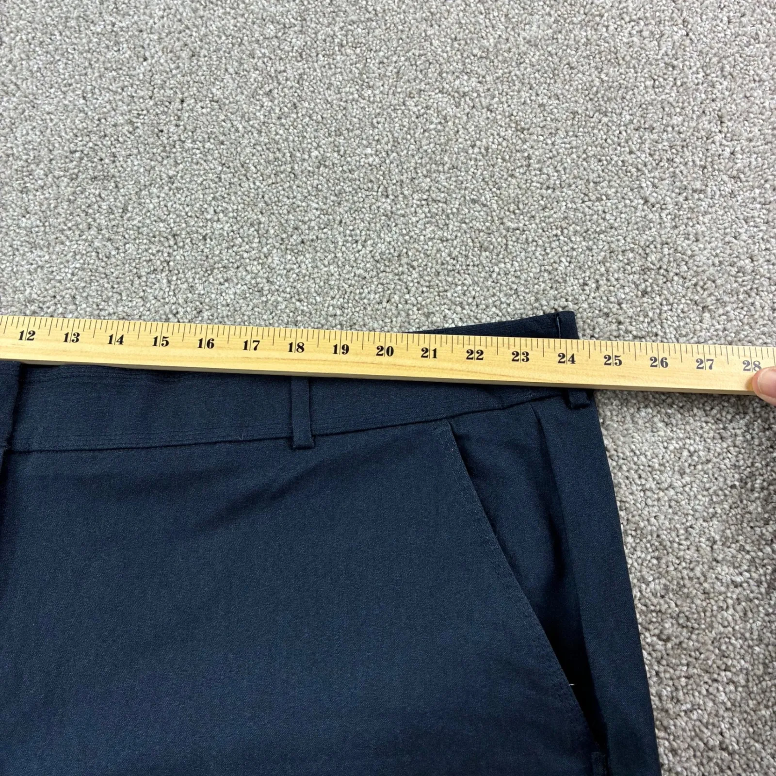 Lane Bryant Womens Size‎ 28S Navy Blue Straight Leg Dress Pants Professional - Image 9