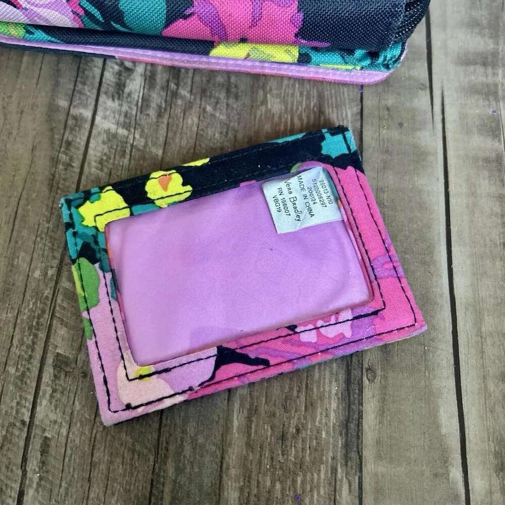 Vera Bradley HiLo Meadow Pattern Wallet & ID Card Case - Image 6