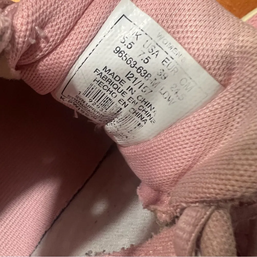 K-Swiss Pickleball shoes pink white size 7.5 - Image 5