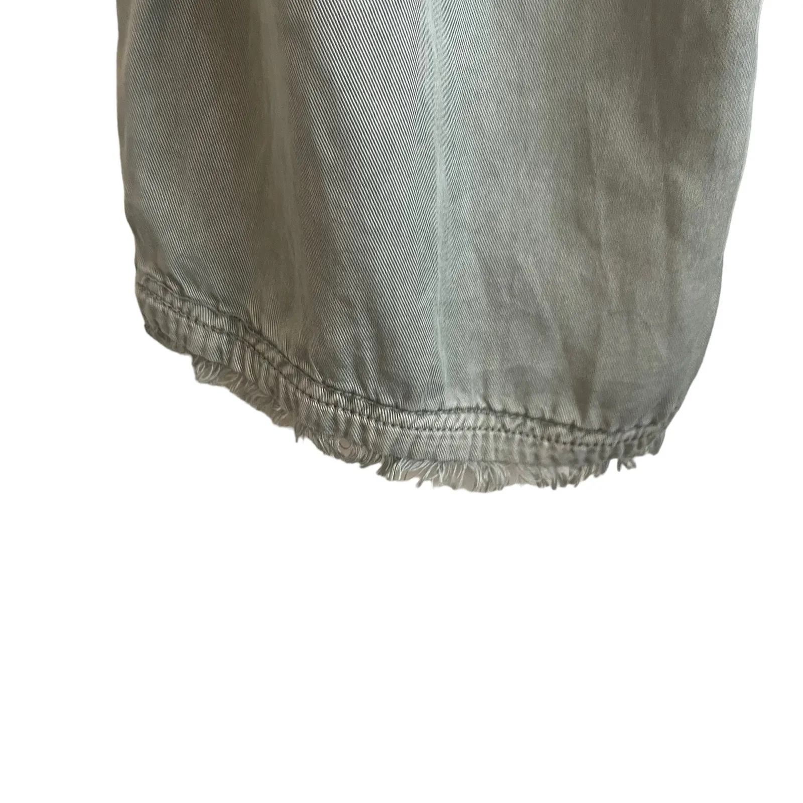 C&C California Coastal Wide Leg Pants S Green Drawstring Waist Soft Boho Beachy - Image 5