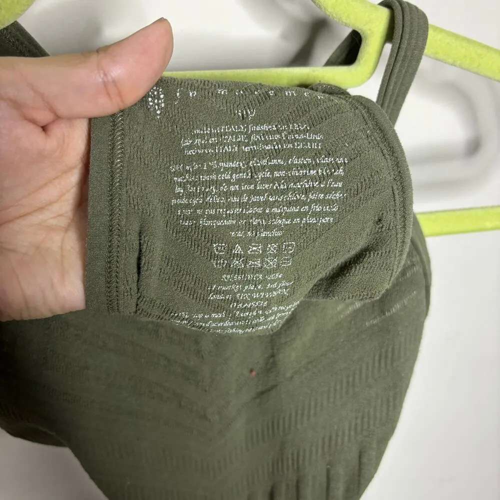 Free People Movement Secret Moss Gone Adrift Seamless Yoga Crop Top Sz S - Image 6