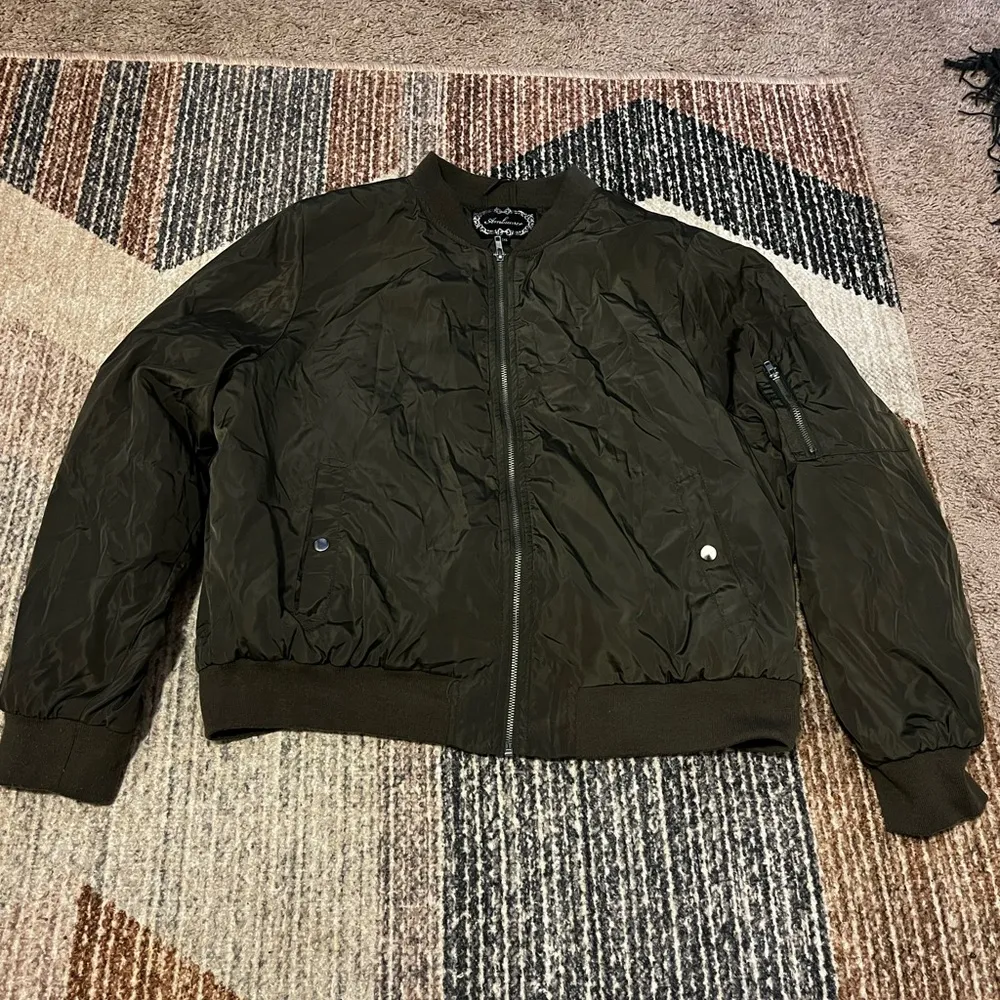 Green Bomber Jacket Size 2X - Image 2