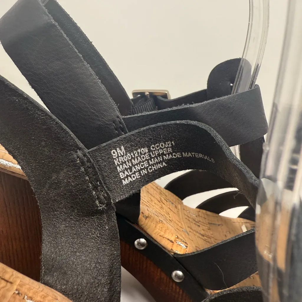 Korks Whitney Platform Sandal Size 9 Black - Image 12