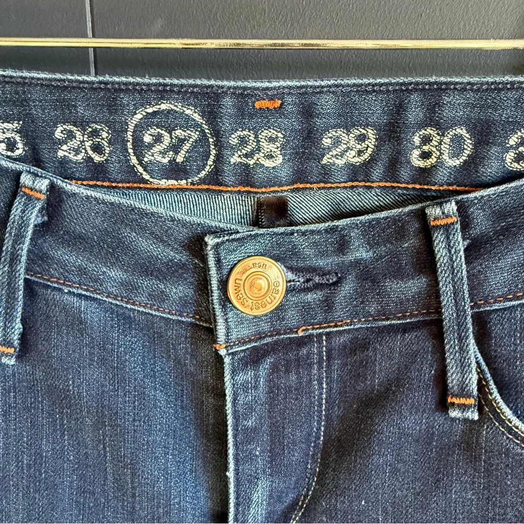 Earnest Sewn Harlan 93 Cigarette Leg Jeans, Size 27, VGUC Blue - Image 2