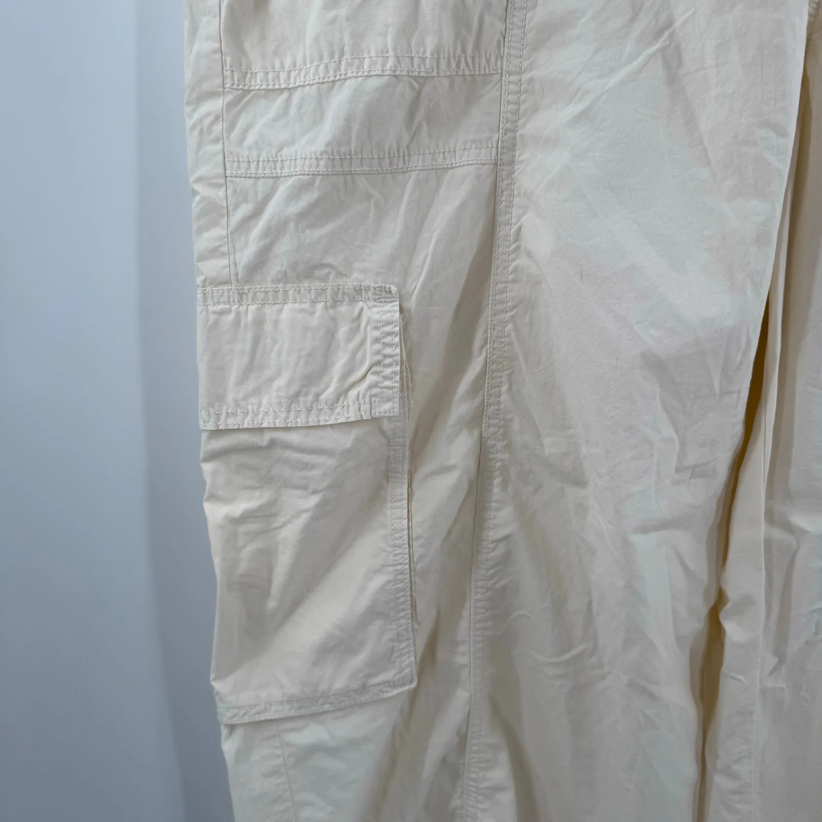 Aerie Go For It Cargo Pants Size XXL Wide Leg Drawstring Light Parachute NWT - Image 13