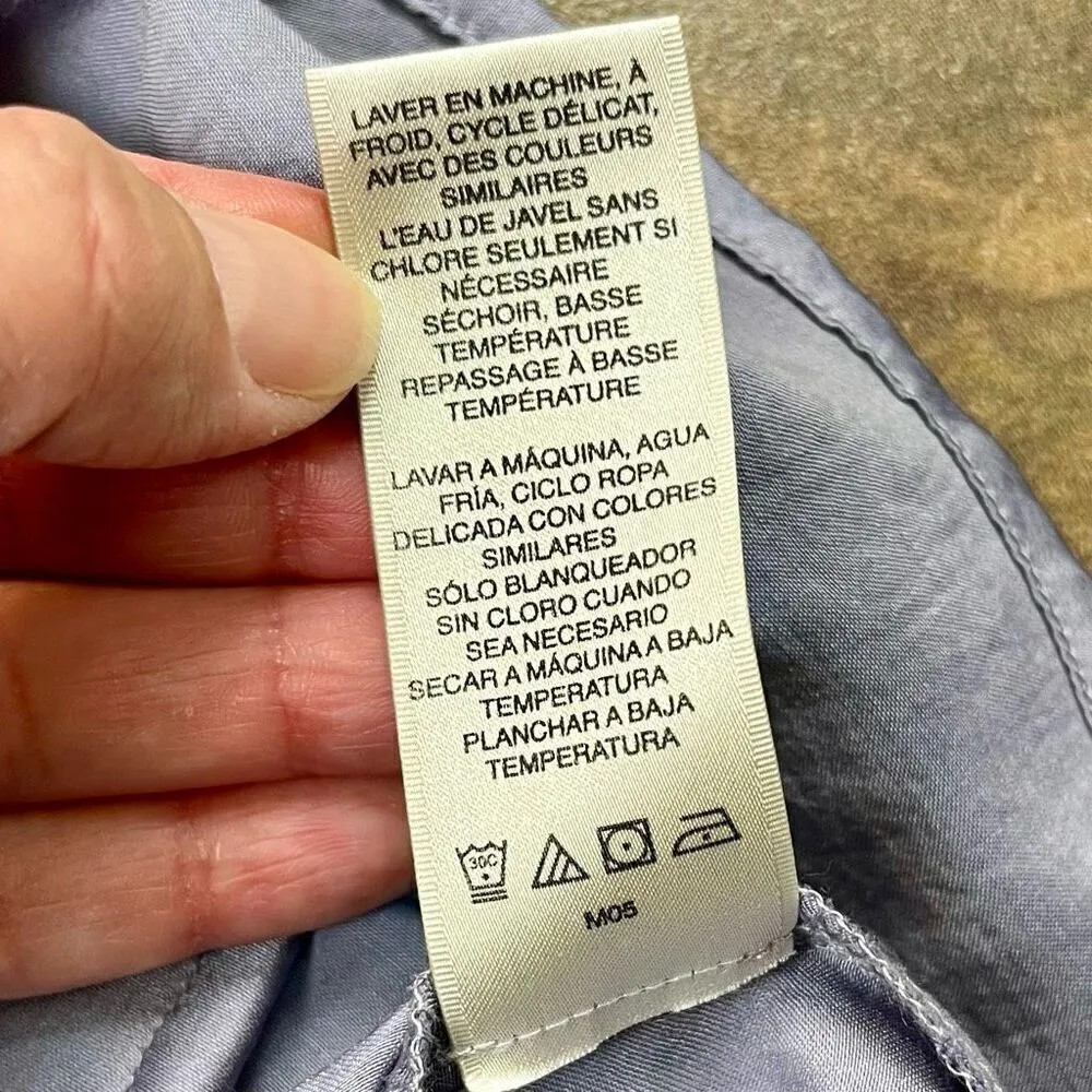 Van Heusen Studio Cap Sleeve Ruffle Blouse Medium - Image 8