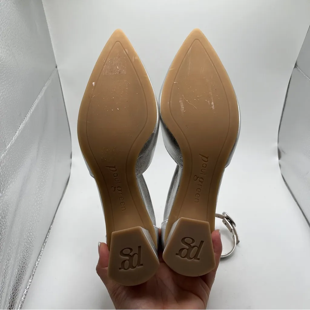 NWOB Paul Green Classic heels silvercoloured Women's WILLA Pump size UK 5 US 7.5 - Image 8