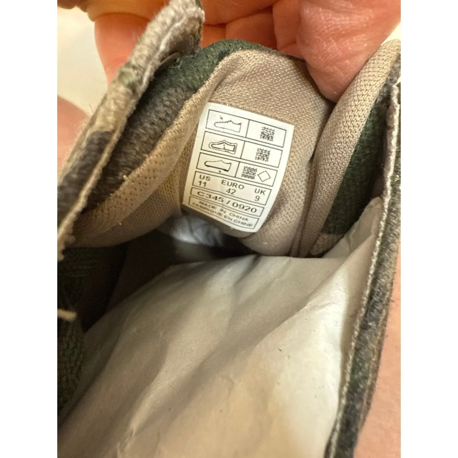 Rocket Dog Walt Soldier Cotton Camouflage High Tops NIB Sz 11 Lace Up Green Tan - Image 4