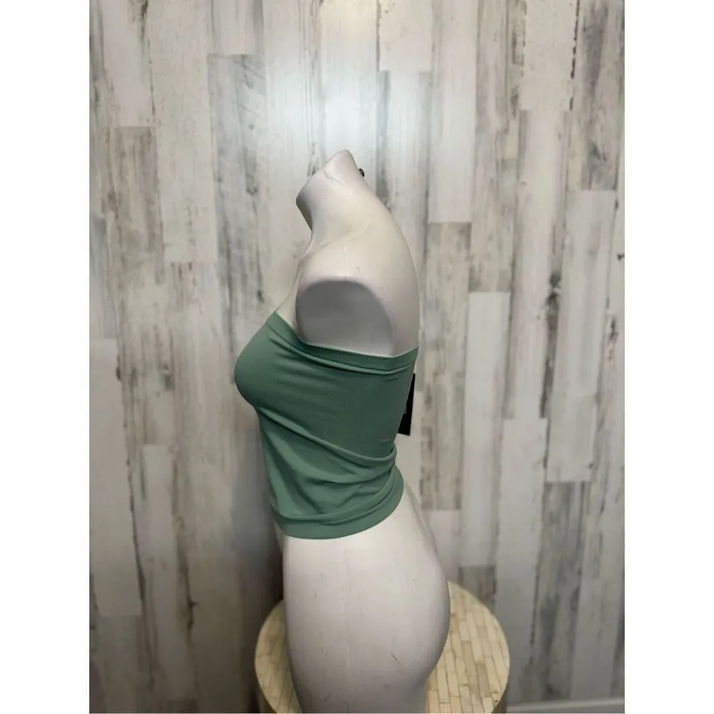 Strapless top Green Size M - Image 6