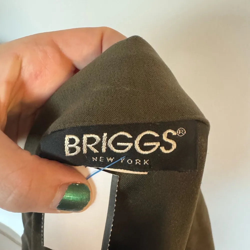 Vintage Briggs New York Faux Suede Blazer | Olive Green | Medium | EUC - Image 11