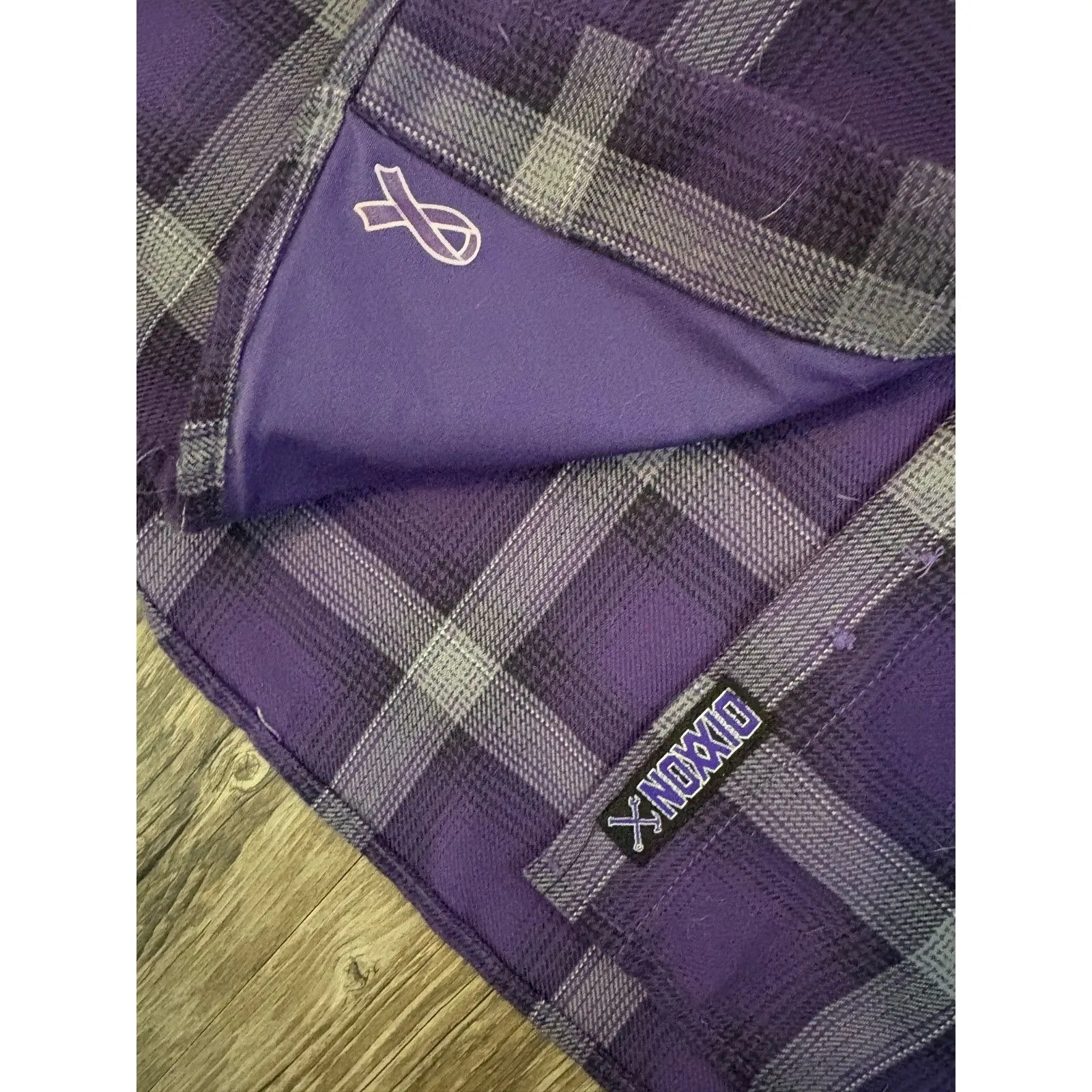 Dixxon Flannel Shirt Womens 2XL Purple Snap THE BRAXTON Cancer Sold Out Size 2X - Image 4