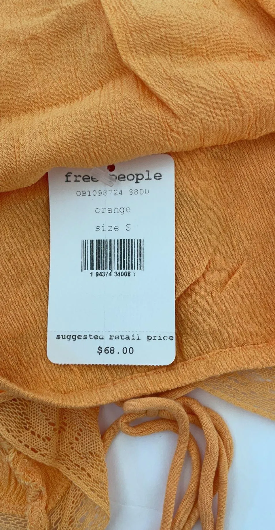 Home again cami orange small NWT - Image 4