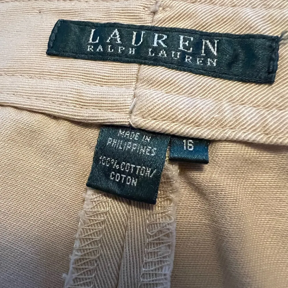 Lauren Ralph Lauren Moreton Hall Pants Crochet Belt Sand Nordstrom NWT Size 16 - Image 2