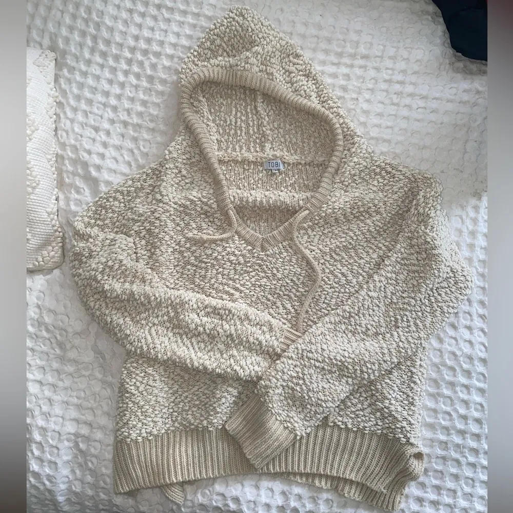 TOBI Popcorn-Knit Hoodie - Image 5