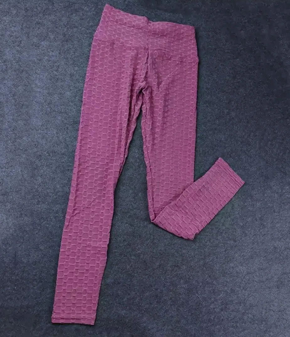 Scrunched up butt lifting leggings TikTok yoga pants Size M - Image 2