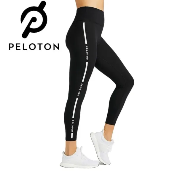Peloton Black and White Athletic Leggings - Image 2