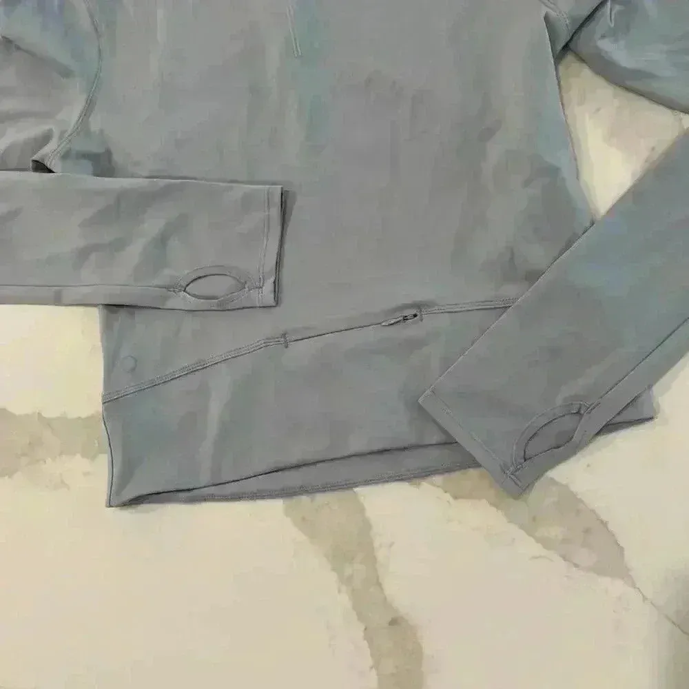 Yogalicious Lux Pullover QuarterZip Crop Activewear LongSleeve Top Womens Medium - Image 6