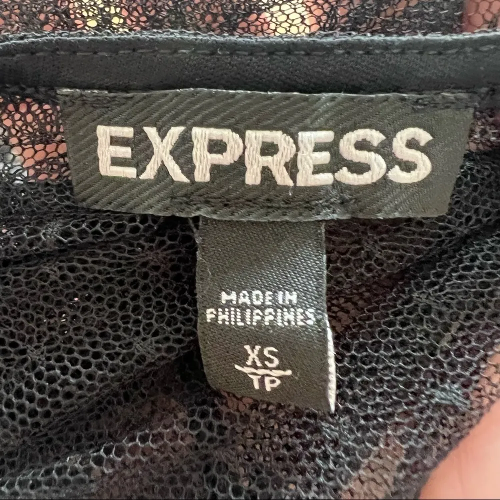 EXPRESS Black Lace Bodysuit - Image 5