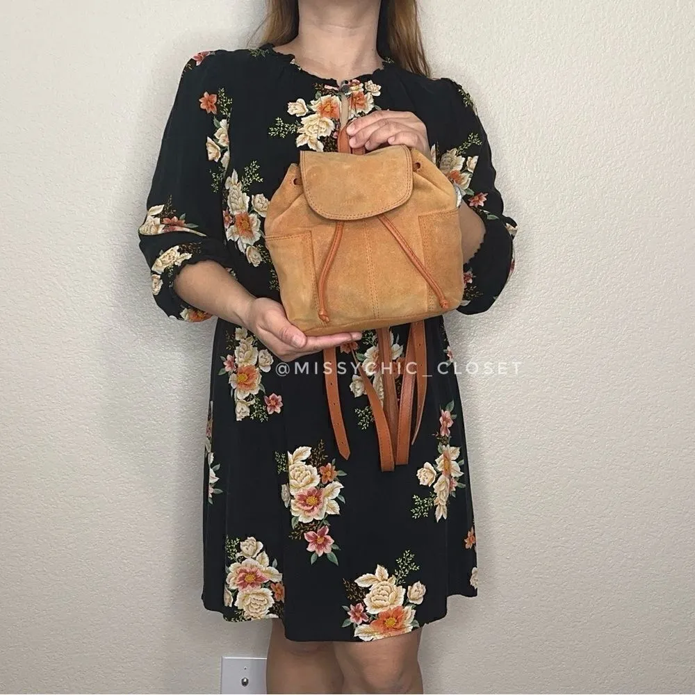 Urban Outfitters 100% Brown Suede Leather Backpack - Image 4