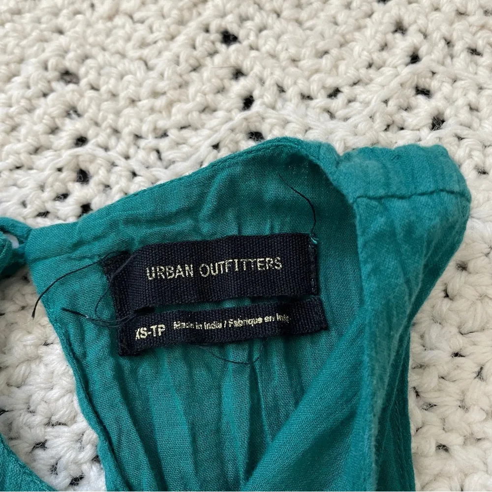 Urban Outfitters Maisy High Neck Frock Swing Mini Dress Teal (XSmall) party - Image 4