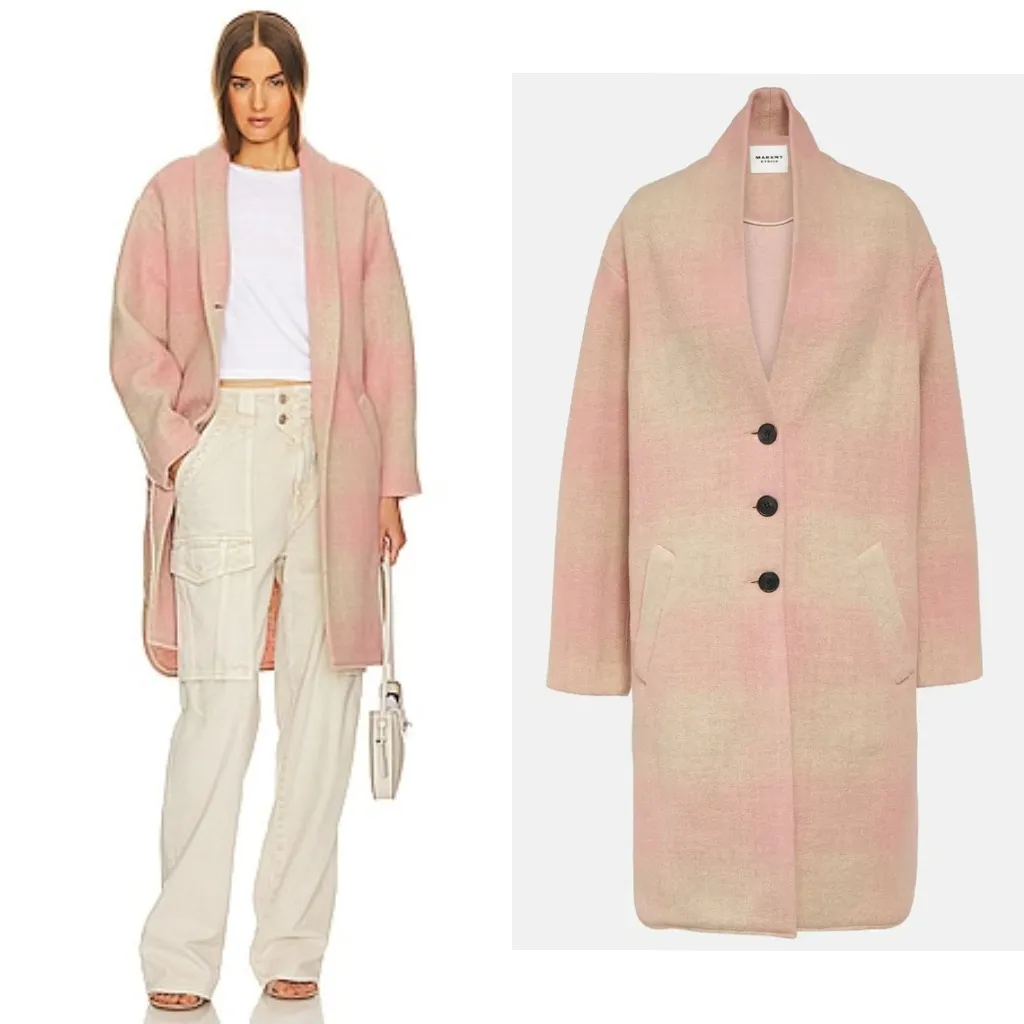 Isabel Marant Etoile Pink Gabriel Coat - Image 3