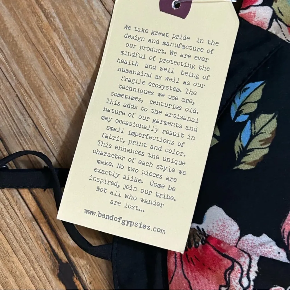 Nwt-Band of Gypsies Women's Spaghetti Floral
Romper Maxi Dress In One Multicolor - Image 7