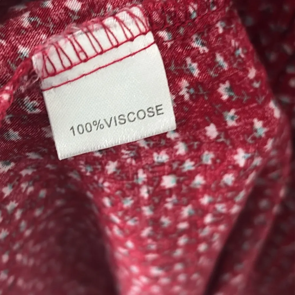 Brandy Melville Caley smocked off the shoulder red floral dress - Image 10