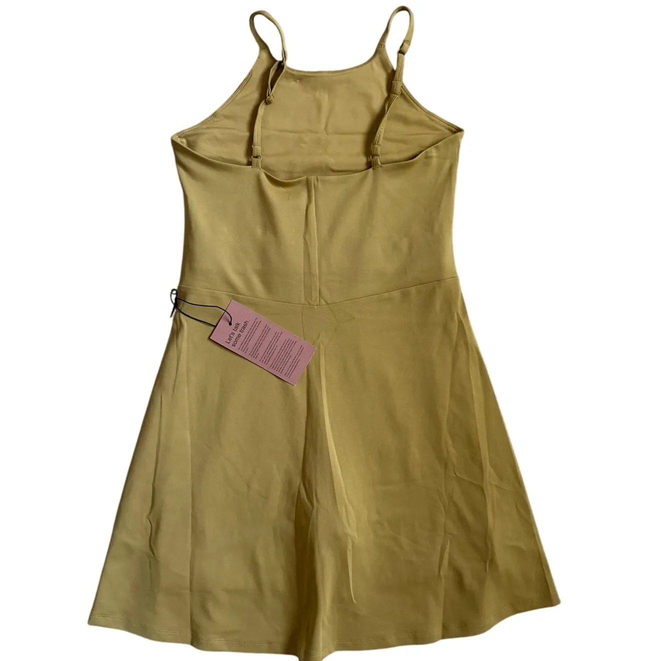 Girlfriend Collective Naomi Built-In Shorts Tennis Dress in‎ Saturn Size Small - Image 6