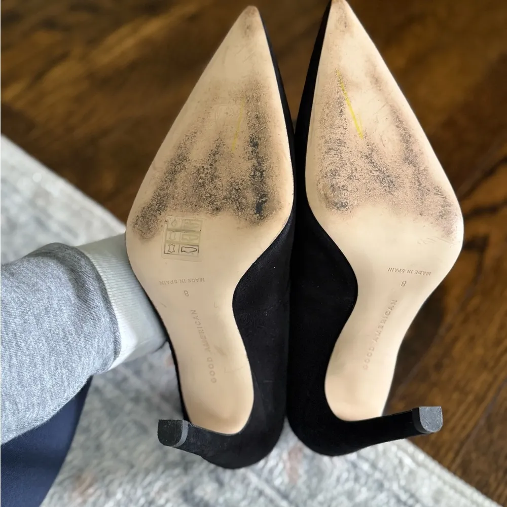 Good American Black Heels Sleek and Elegant - Image 5